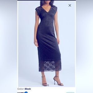 Black lace dress